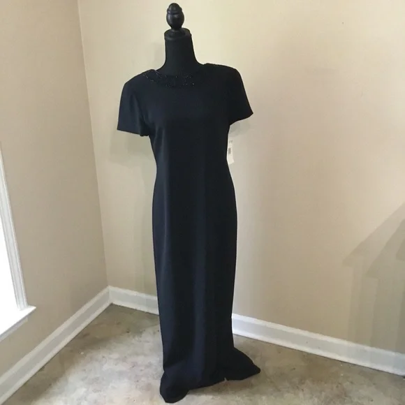 green emerald velvet dress Evan Picone Women's 3/4 Sleeve Midi Wrap Dress